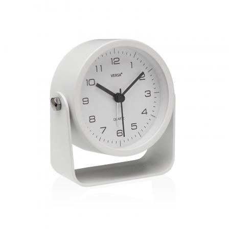 RELOJ DE MESA DESPERTADOR ALURA BLANCO