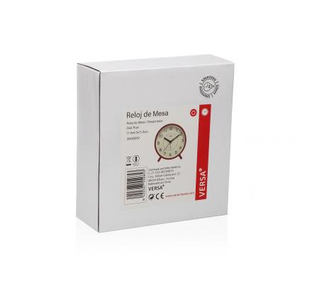 RELOJ DE MESA DESPERTADOR ZEAL ROJO