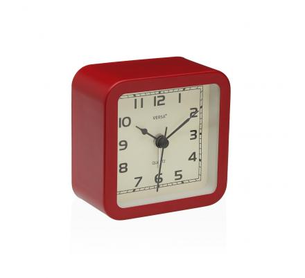 RELOJ DE MESA DESPERTADOR ALVO ROJO