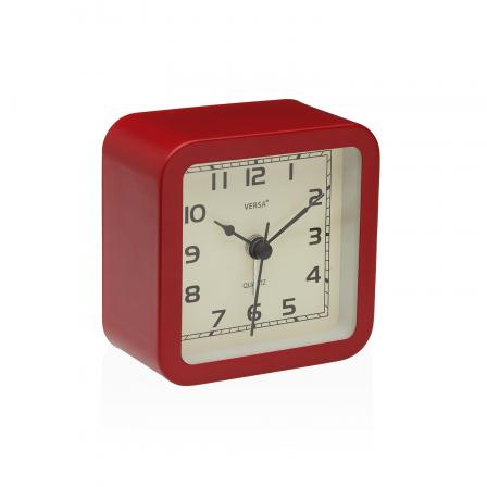 RELOJ DE MESA DESPERTADOR ALVO ROJO