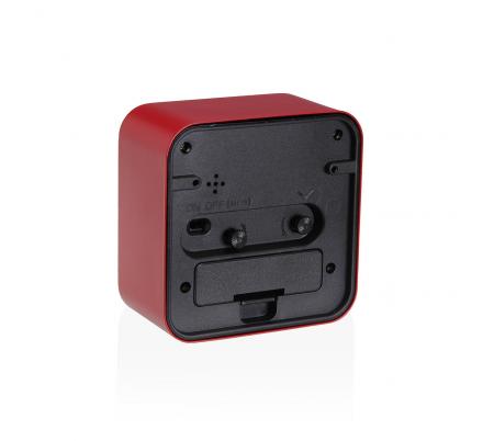 RELOJ DE MESA DESPERTADOR ALVO ROJO