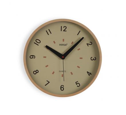 RELOJ DE PARED BEIGE 30CM