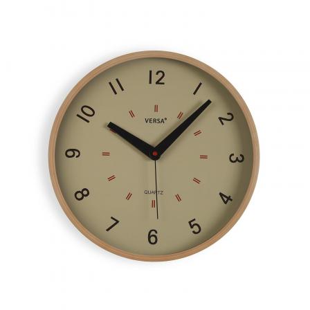 RELOJ DE PARED BEIGE 30CM