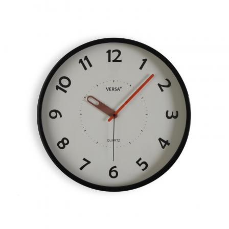 RELOJ DE PARED NEGRO 30CM