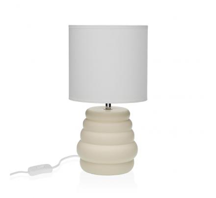 LAMPARA DE MESA BEIGE