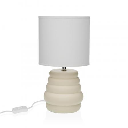 LAMPARA DE MESA BEIGE