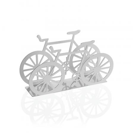 SERVILLETERO BICI METALICA BLANCA