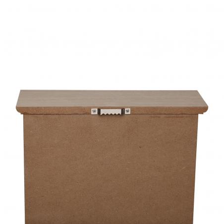 CAJA DE LLAVES BLANCA CON DECORADO DE ROSAS