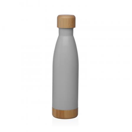 BOTELLA  GRIS MATE  500ML ACERO INOXIDABLE
