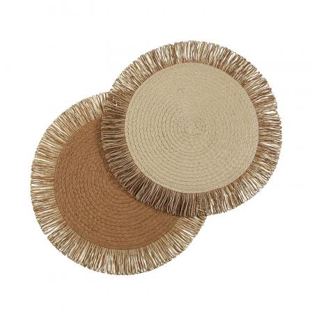 SALVAMANTEL CON  FLECOS MARRON
