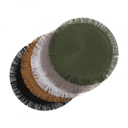 SALVAMANTEL CON  FLECOS VERDE
