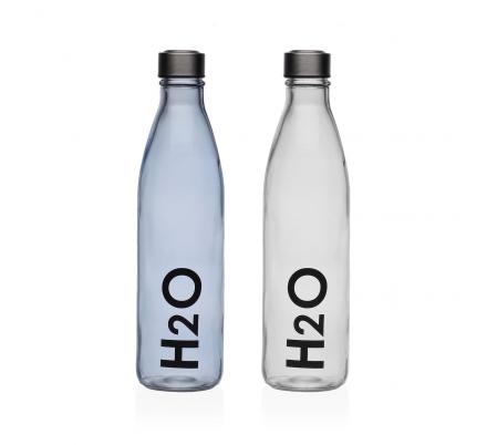 BOTELLA 1000ML H2O TRANSPARENTE