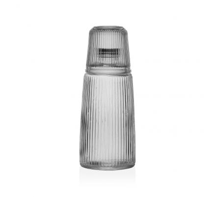 BOTELLA  CON VASO CRISTAL