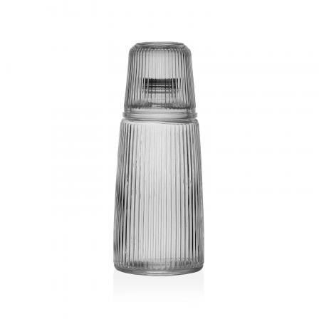 BOTELLA  CON VASO CRISTAL
