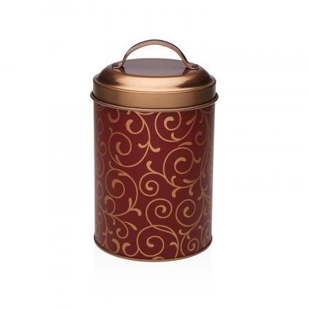 BOTE METALICO SERPENTINE ROJO CON TAPA