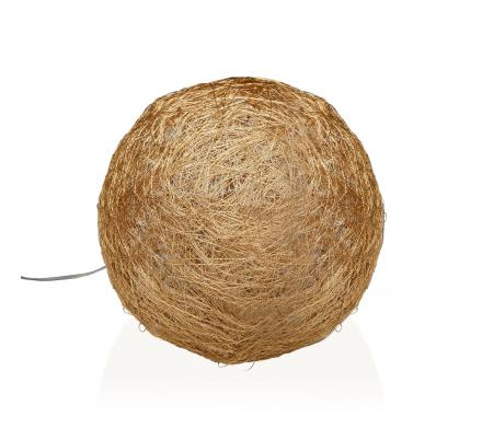 BOLA DORADA EN 3D LUMINOSA 20CM