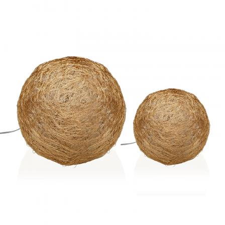 BOLA DORADA EN 3D LUMINOSA 20CM