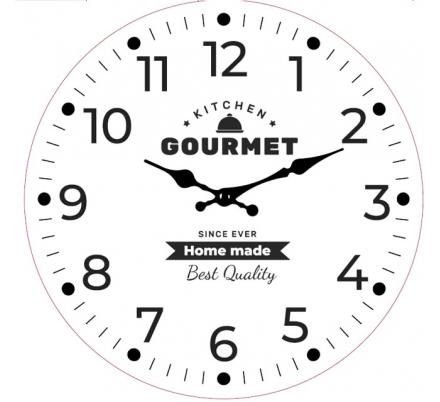 RELOJ DE PARED GOURMET 29CM