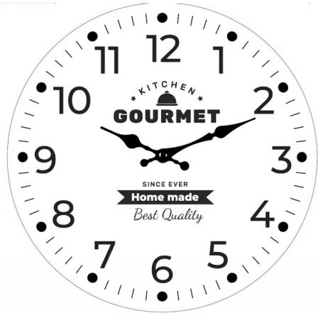 RELOJ DE PARED GOURMET 29CM