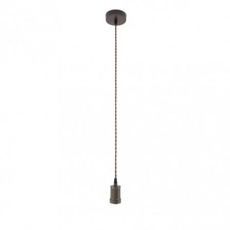 Arm.colgante Puja 1xe27 Marron Regx10x10 Cm