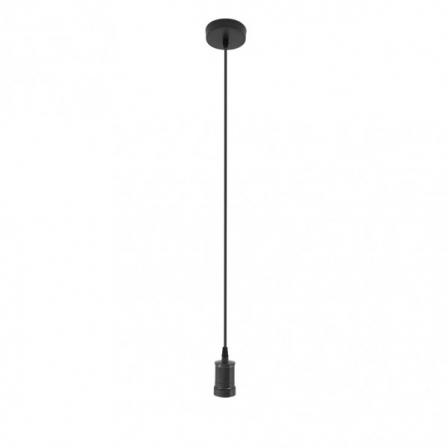 Arm.colgante Puja 1xe27 Negro Regx10x10 Cm