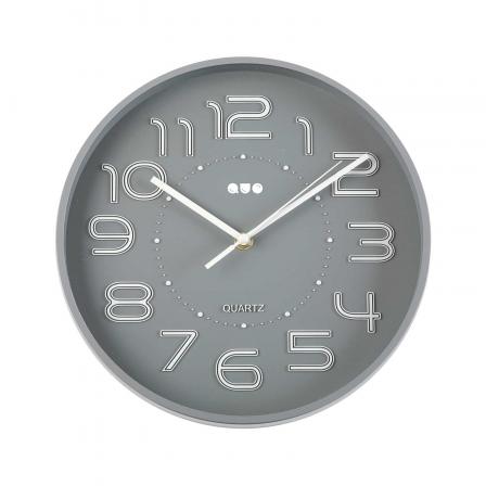 RELOJ PARED GRIS 30 CM