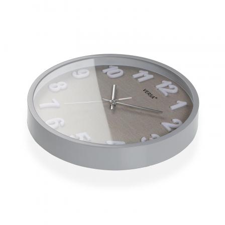 RELOJ DE PARED VESTA GRIS 30 CM