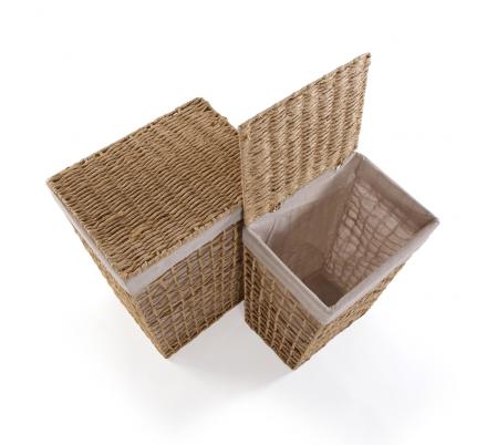 SET DE 2 CESTAS ALTAS MARRÓN NADIR