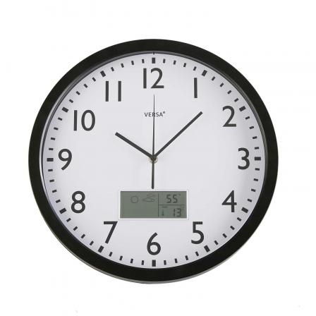 RELOJ METEO NEGRO 35CM