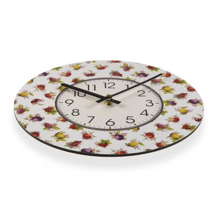 RELOJ MADERA  STRAWBERRY 29CM