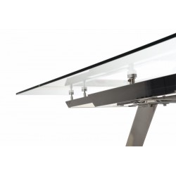 Mesa Comedor Extensible Estructura Cromada Modelo Miami