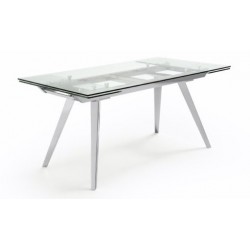 Mesa Comedor Extensible Estructura Cromada Modelo Miami