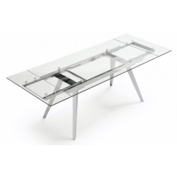 Mesa Comedor Extensible Estructura Cromada Modelo Miami