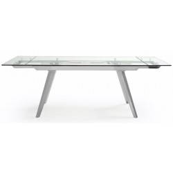 Mesa Comedor Extensible Estructura Cromada Modelo Miami