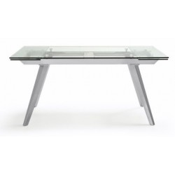 Mesa Comedor Extensible Estructura Cromada Modelo Miami