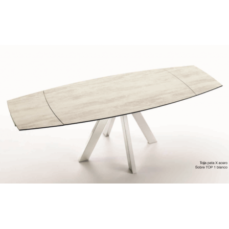 Mesa Comedor Extensible Modelo Toja - Distintos Colores Acabado