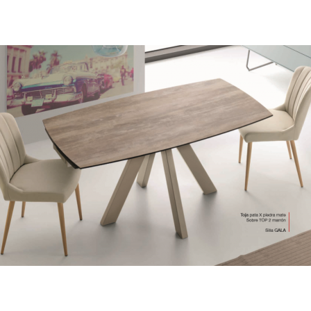 Mesa Comedor Extensible Modelo Toja Top 1 - Distintos Colores Acabado