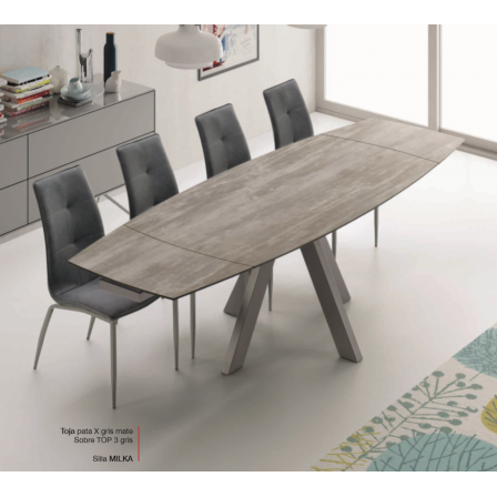Mesa Comedor Extensible Modelo Toja Top 3 - 140x90 Extensible 210