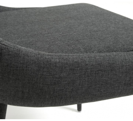 SILLA COMEDOR DANT TELA GRIS OSCURO