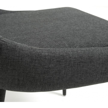 SILLA COMEDOR DANT TELA GRIS OSCURO
