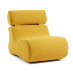 BUTACA CLUB TELA AZUL MOSTAZA