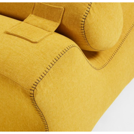 BUTACA CLUB TELA AZUL MOSTAZA