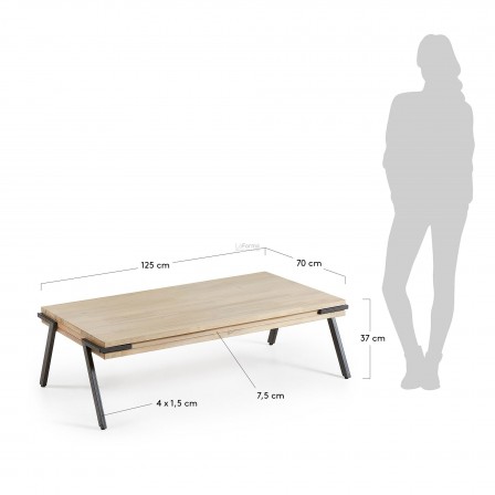 MESA CENTRO MODELO DISSET MADERA DE ACACIA 125X70