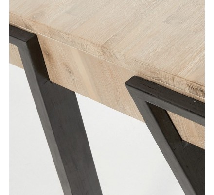 ESCRITORIO MODELO DISSET 2 CAJONES MADERA DE ACACIA 125X60