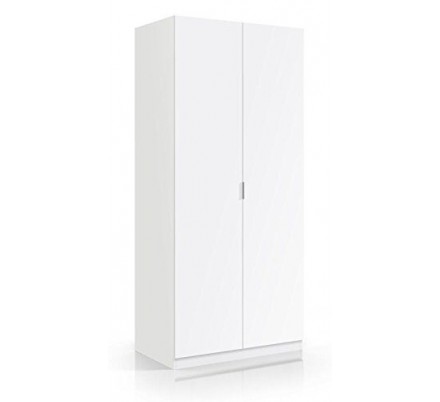 Armario Juvenil 2 Puertas Modelo Low Cost Color Blanco 180x81x52