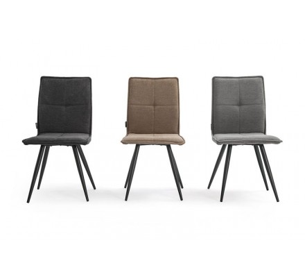 SILLA COMEDOR CANDELA TAPIZADA VARIOS COLORES