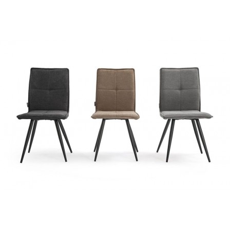 SILLA COMEDOR CANDELA TAPIZADA VARIOS COLORES