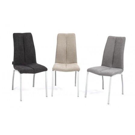 SILLA COMEDOR EROS TAPIZADA VARIOS COLORES
