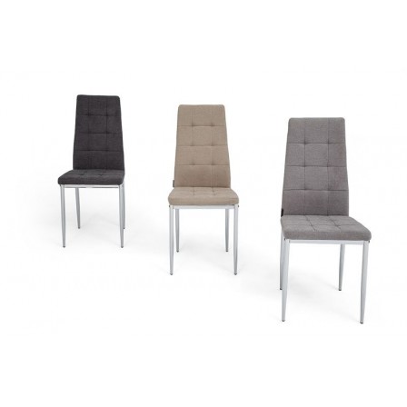 SILLA COMEDOR KARMA TAPIZADA VARIOS COLORES