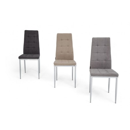 SILLA COMEDOR KARMA TAPIZADA VARIOS COLORES